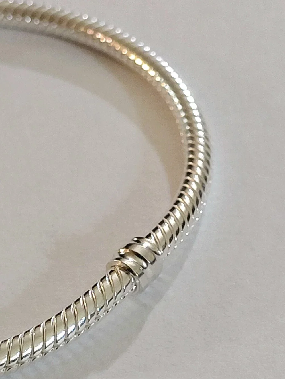 Authentic NEW Pandora Moments Sparkling Heart & Snake Chain Bracelet S925ALE CZ